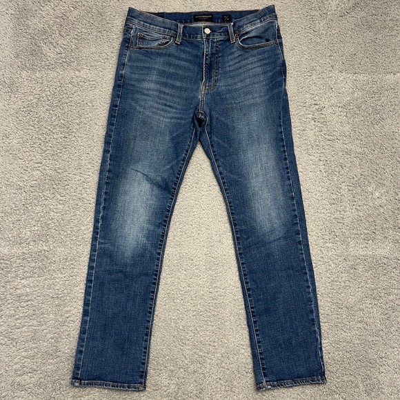 Lucky Brand Jeans Mens 32x30 Blue 410 Athletic Slim Straight Denim Casual Formal - Picture 1 of 12